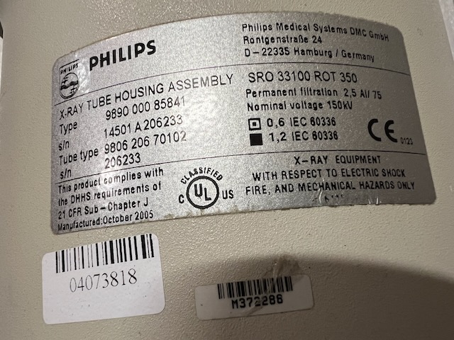 SRO 33100 ROT 350 X-Ray Tube - Image 3